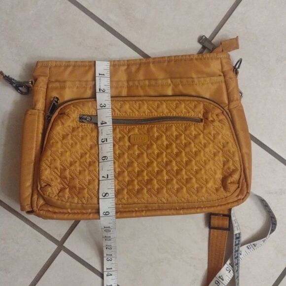 Lug Shimmy Quilted Crossbody Bag Amber Yellow Gold - Picture 12 of 13